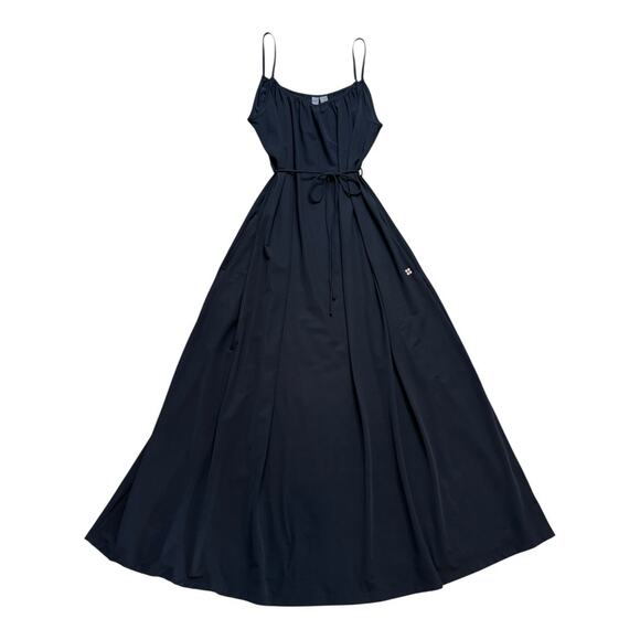 Sweaty Betty Explorer Black Maxi Dress Cord Belt Size Small - Picture 2 of 5